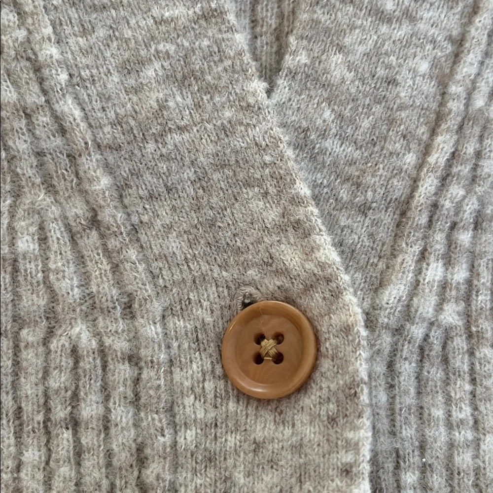 Banana Republic Merino Wool Blend Ribbed Long Cardigan Sweater Small - Picture 3 of 9